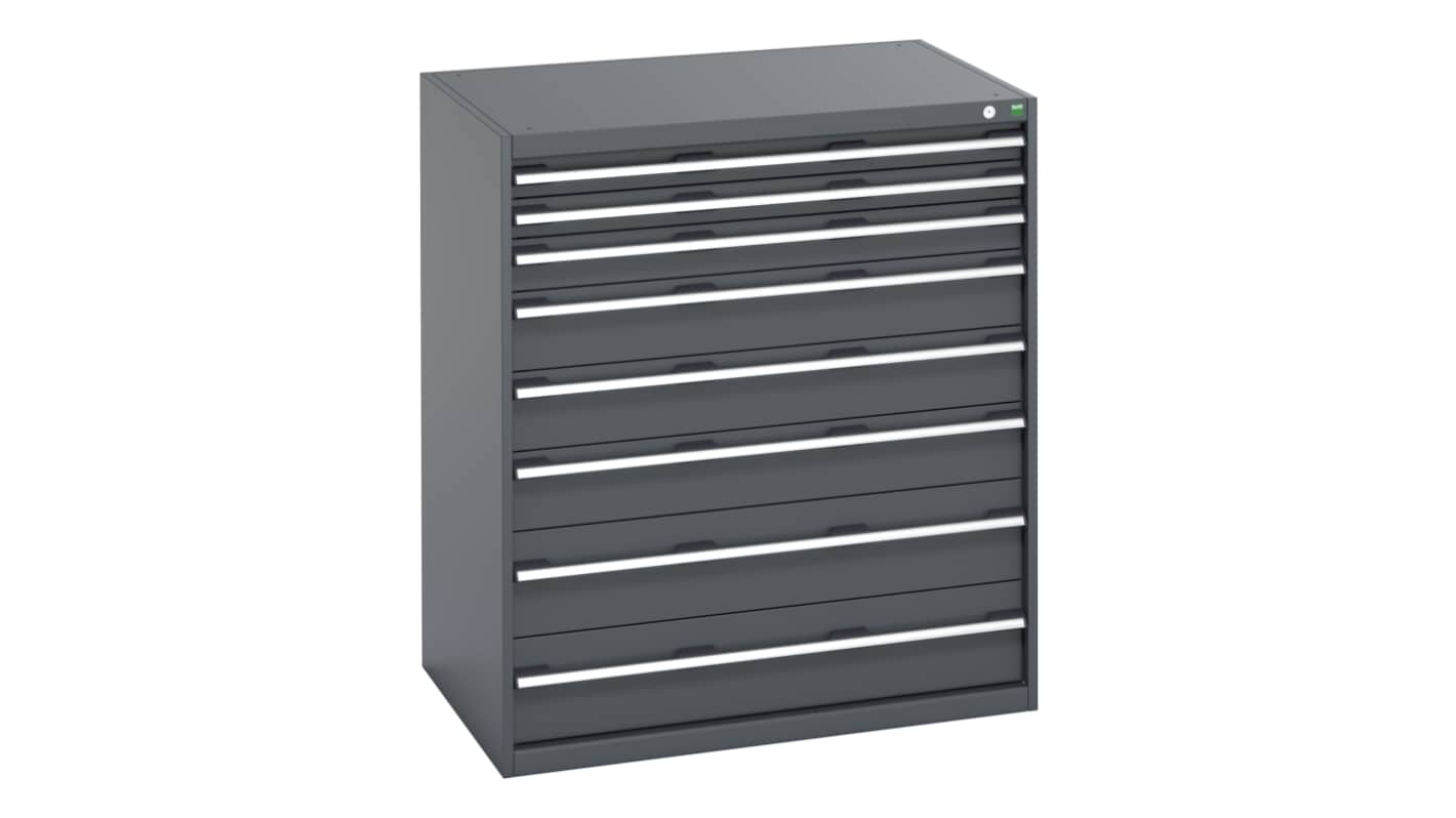 Bott, 8 Drawer Sheet Steel Floor Standing Cabinet, 1050 x 750 x 1200mm