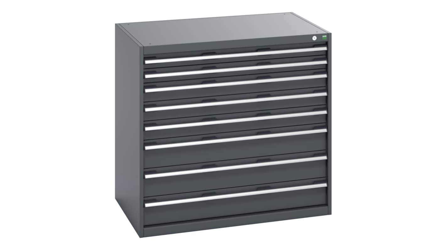 Bott, 8 Drawer Sheet Steel Floor Standing Cabinet, 1050 x 750 x 1000mm