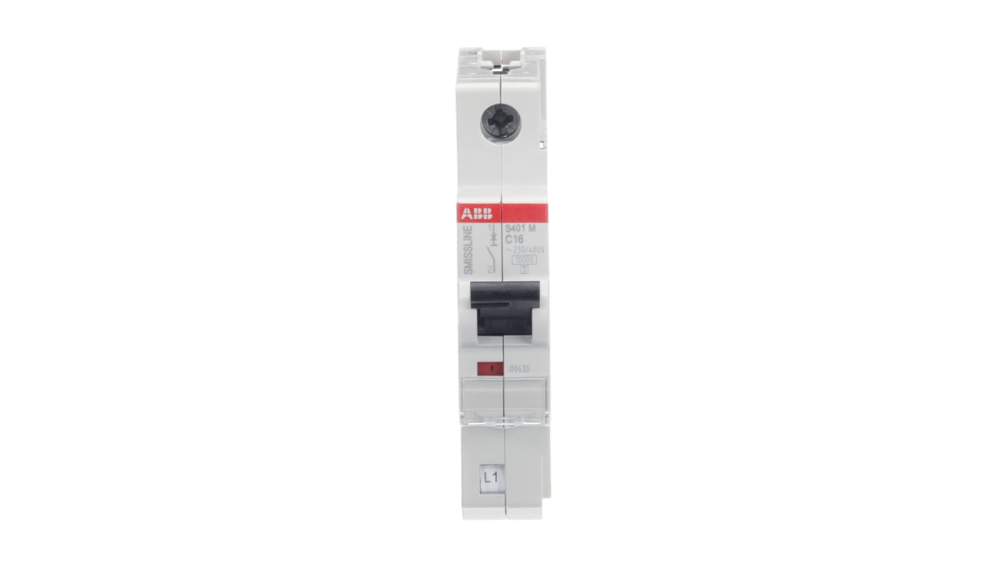 Interruttore magnetotermico ABB, 1P 16A 10 kA, Tipo C