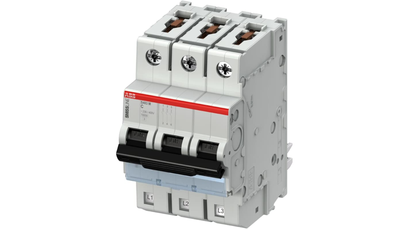 Interruttore magnetotermico ABB, 3P 20A 10 kA, Tipo C