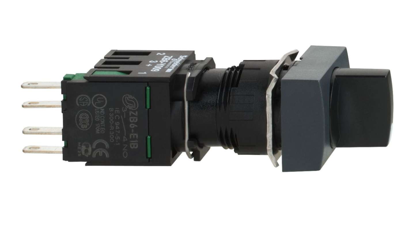 Schneider Electric Selector Switch - (1NO) 16mm Cutout Diameter 2 Positions