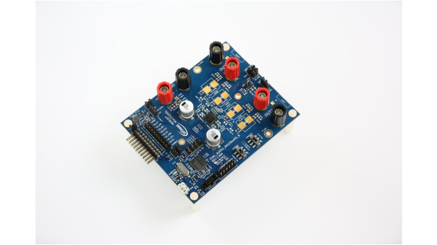 Placa de evaluación Amplificador de audio Infineon MERUS Audio Amplifier Configurator - EVALAUDIOMA2304PNSBTOBO1