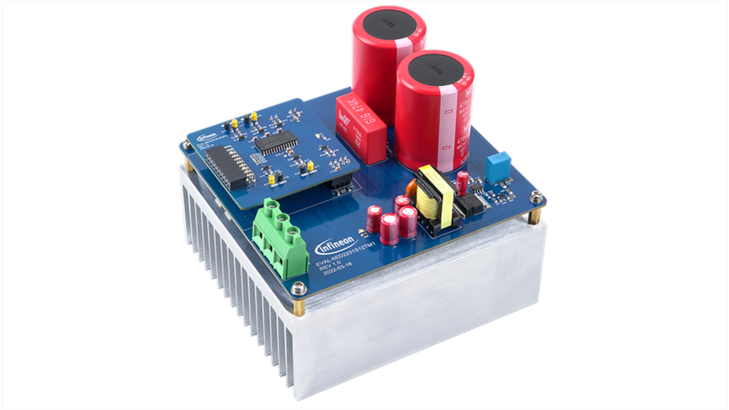 Infineon 評価ボード, モータドライバボード, MOSFETゲートドライバ, ブートストラップダイオードとOCPを内蔵したIGBT/SiC 用, EVAL6ED2231S12TM1TOBO1
