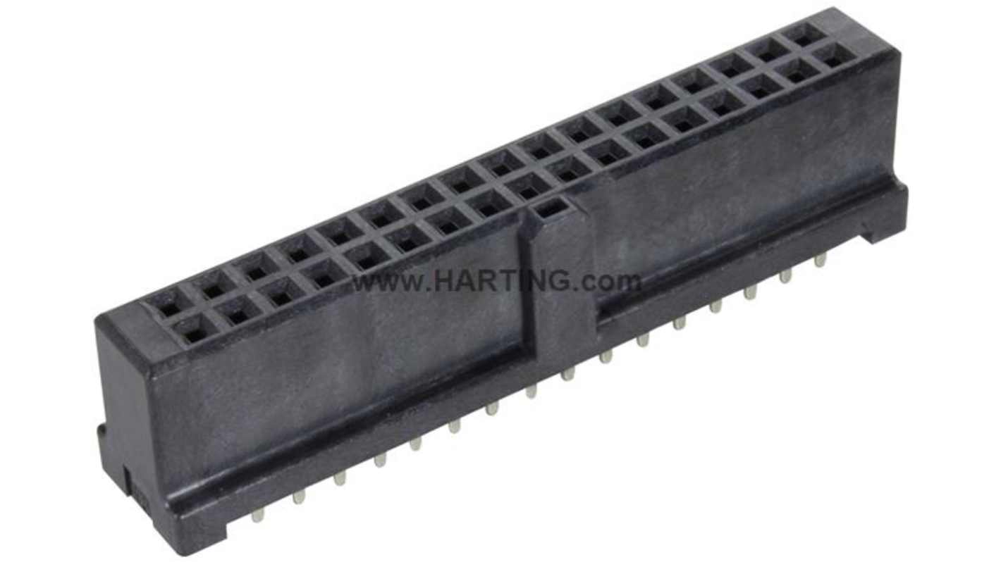 HARTING 34p双排排针 直向, PCB安装, 09195系列