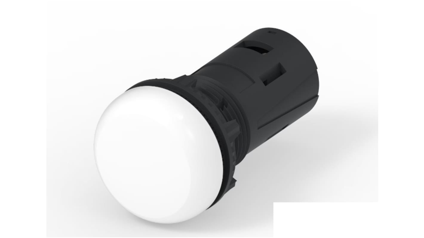 Kontrollampe, Lysdiode, Huldiameter: 19.6mm, IP20, IP65