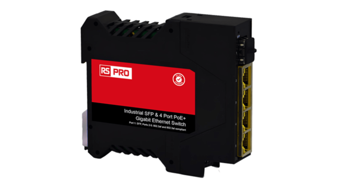RS PRO 5口非管理型以太网交换机, PoE, RS-595