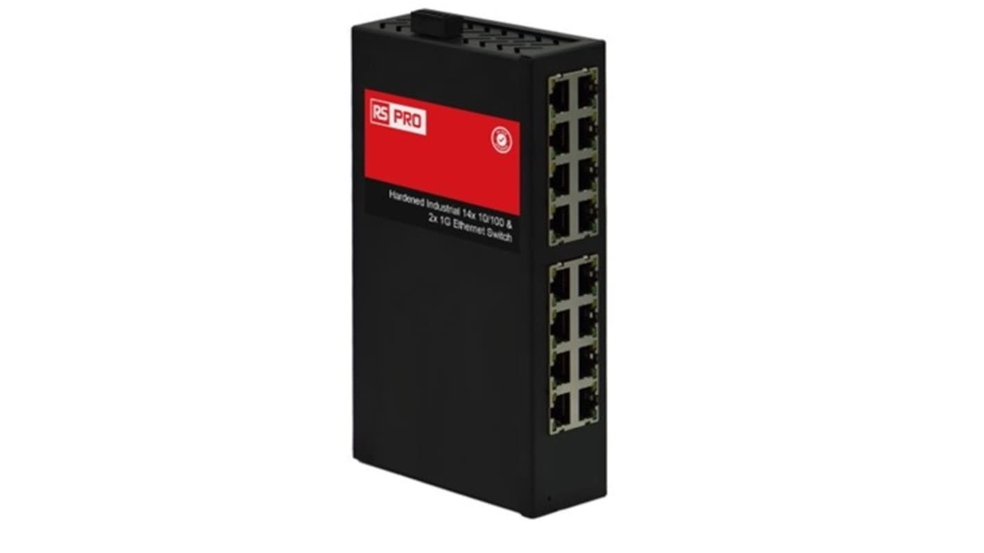 Switch Ethernet industriale RS PRO, 16 porte