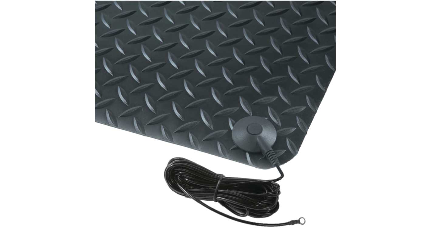 Notrax 826 Diamond Stat PVC Anti-Fatigue Mat, 300cm x 91cm x 14mm