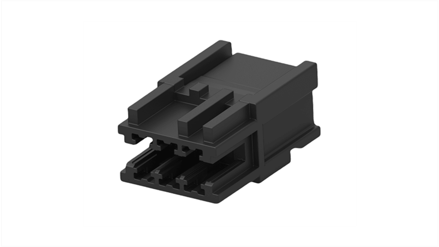 TE Connectivity 1-2391423 Series Receptacle Edge Connector, Board Mount, 3-Contacts, 2.5mm Pitch, 1-Row, Crimp
