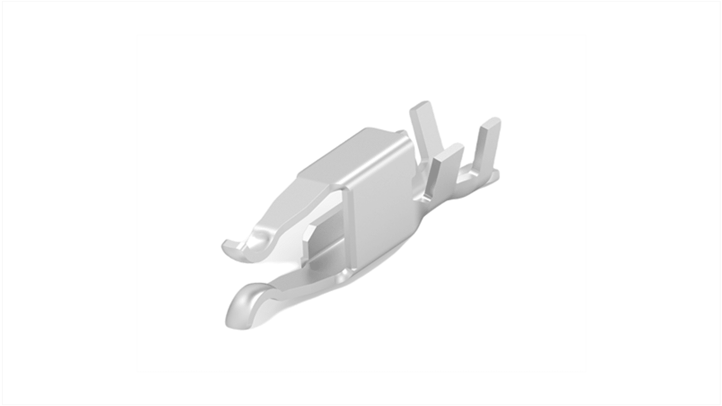 TE Connectivity, 2391430 Uninsulated, Tin Crimp Pin Connector, 24AWG to 22AWG, Grey