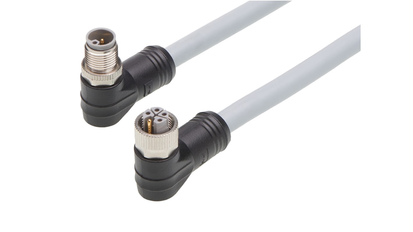 Cable Brad from Molex macho, hembra serie 120501 de 5 vías hembra a macho, montaje aéreo, IP67