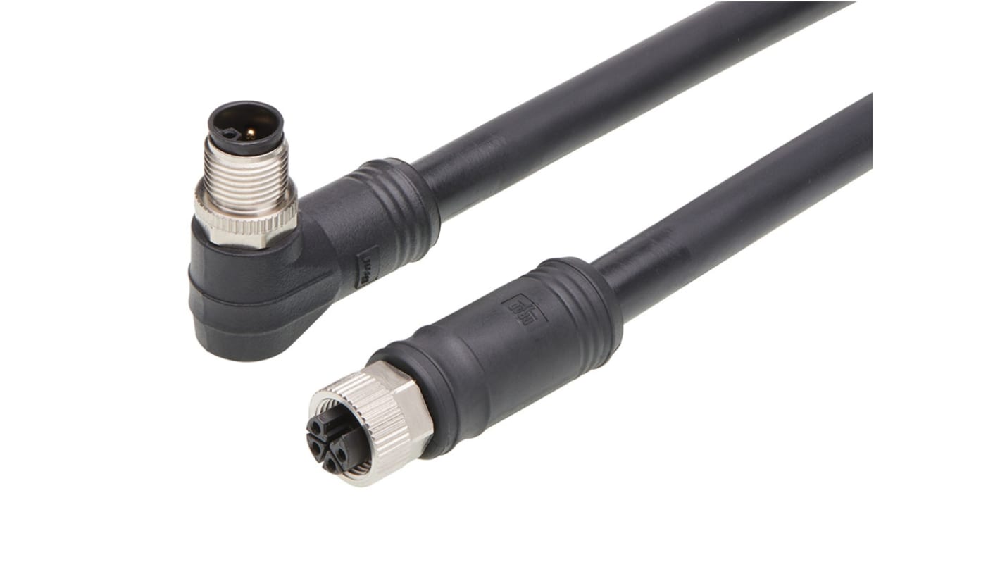 Cable Brad from Molex macho, hembra serie 120501 de 4 vías hembra a macho, montaje aéreo, IP67