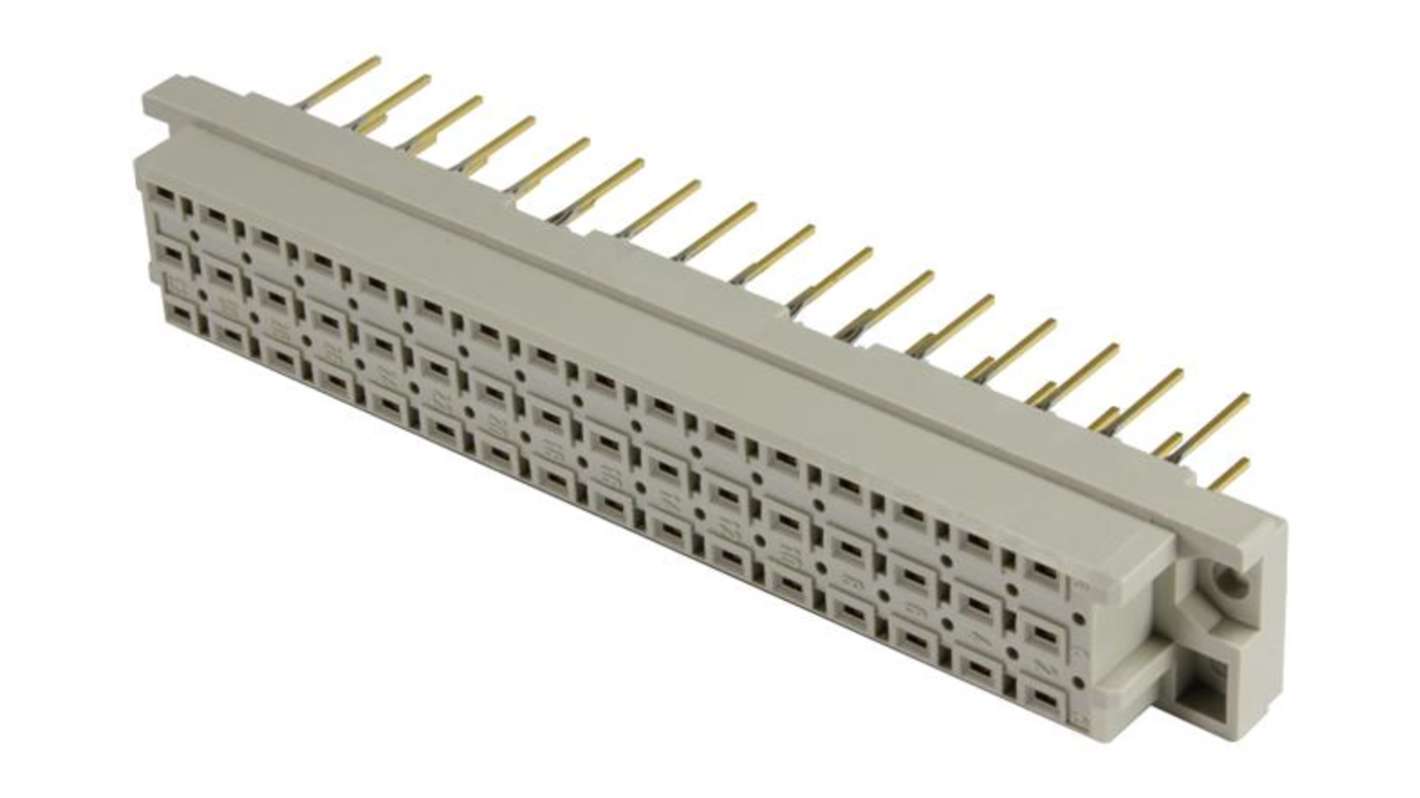HARTING, DIN Power 48 Pole Angled, Straight Din, 6A, 1.55 kV IP20, Female, Flange Mount, PCB Mount