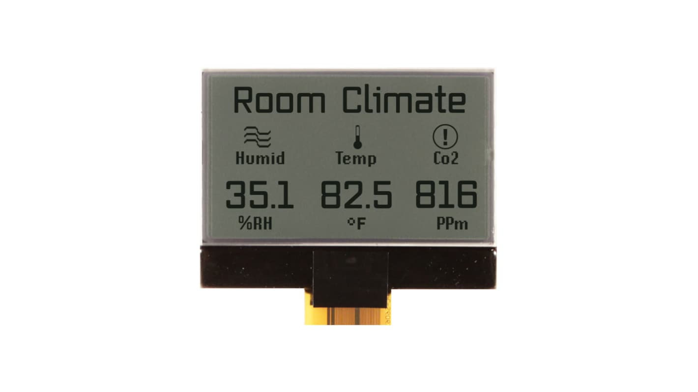 NEWHAVEN DISPLAY INTERNATIONAL NHD-C12864B2Z-RN-FBW NHD-C12864B2Z Graphic LCD Graphic Display Grey, Reflective