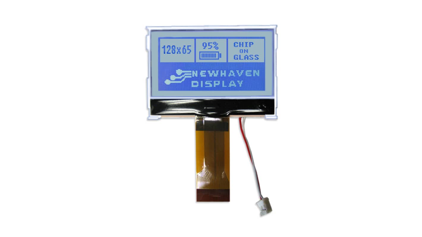 NEWHAVEN DISPLAY INTERNATIONAL NHD-C12865AR-FSW-GBW NHD-C12865AR Graphic LCD Graphic Display, White on Grey,