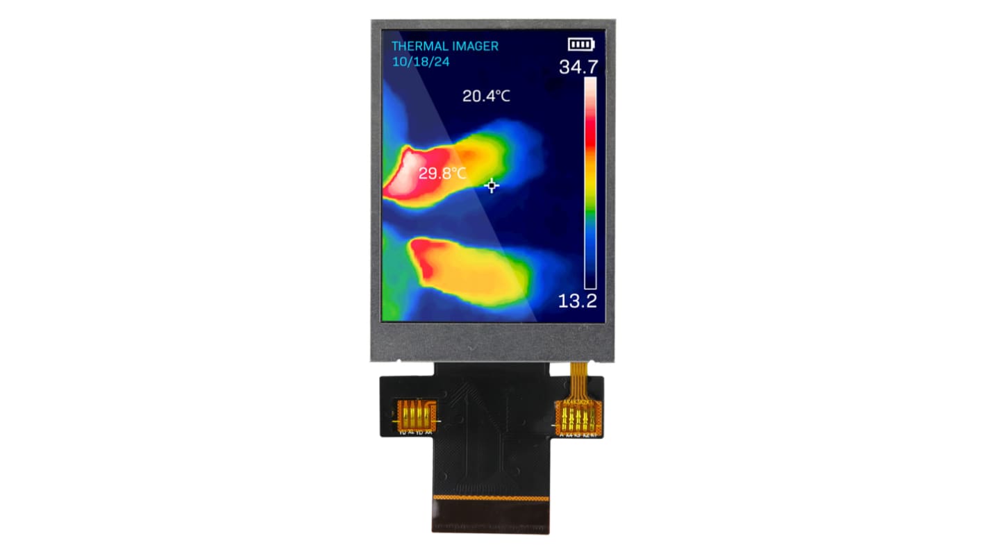 Display LCD TFT NEWHAVEN DISPLAY INTERNATIONAL, 2.4poll, interfaccia Parallelo/SPI, 240 x 320pixels