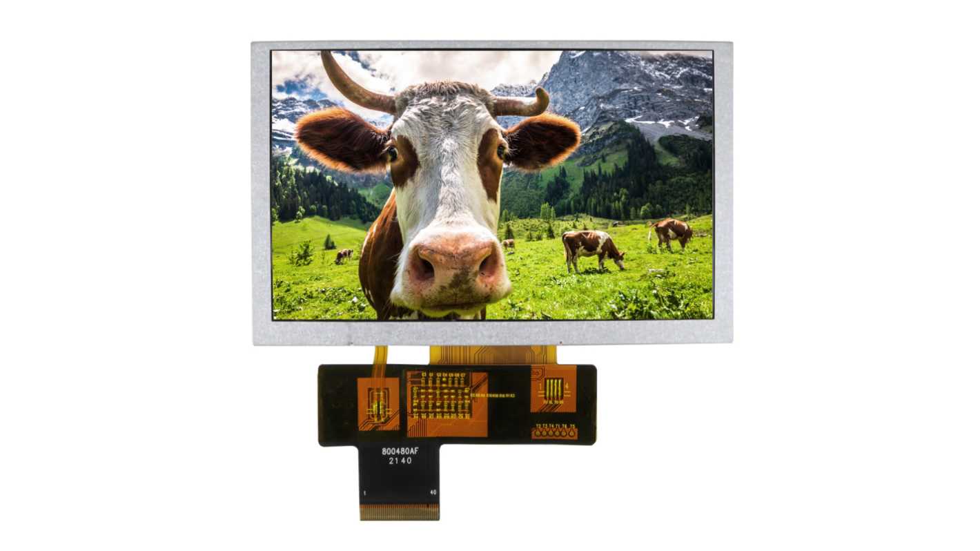 NEWHAVEN DISPLAY INTERNATIONAL NHD-5.0-800480AF-ASXP IPS TFT TFT LCD Display, 5in WVGA, 800 x 480pixels