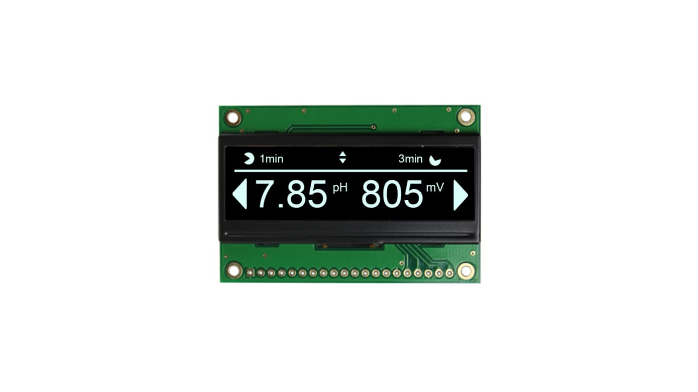 NEWHAVEN DISPLAY INTERNATIONAL 2.23in White Passive matrix OLED Display 128 x 32pixels PCB Mount I2C, Parallel, SPI