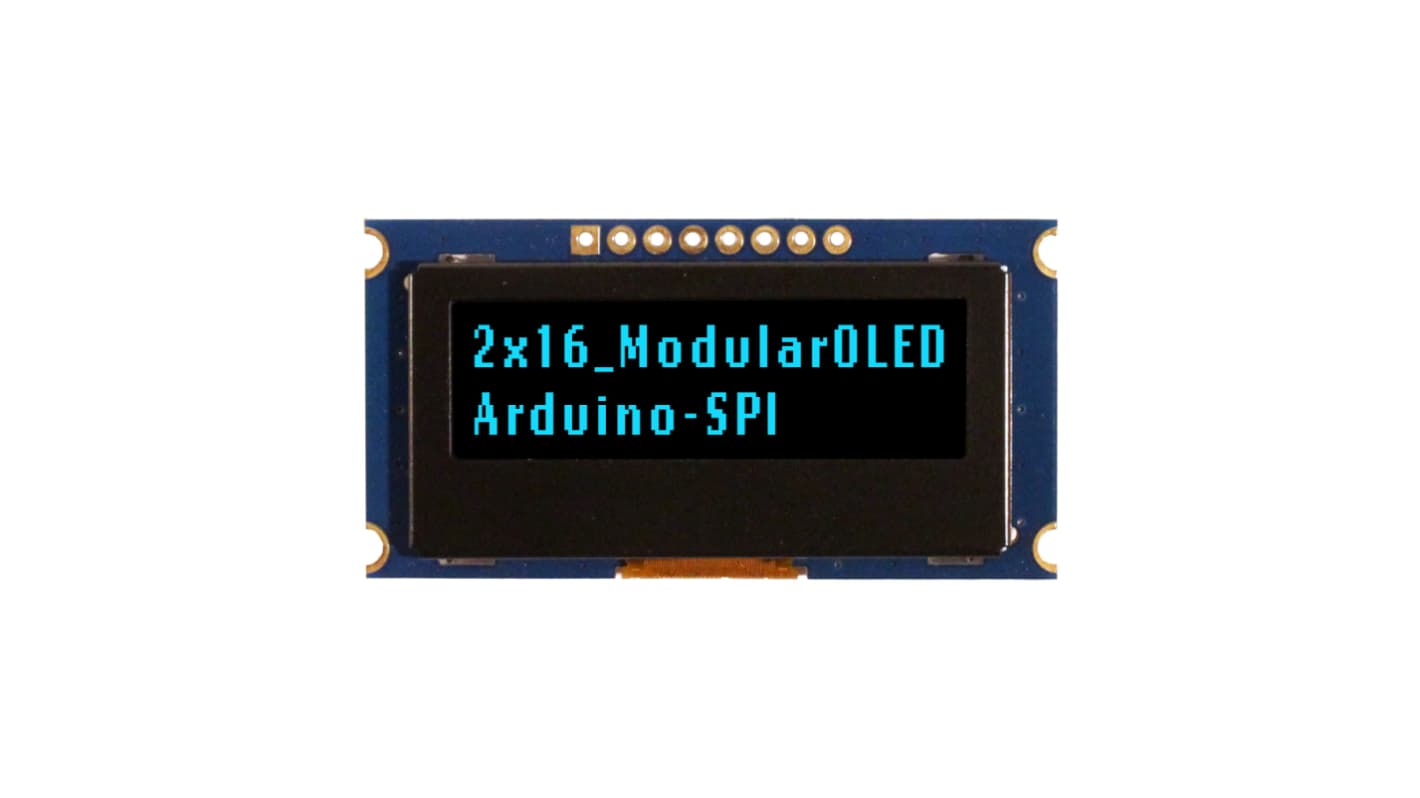 NEWHAVEN DISPLAY INTERNATIONAL 1.39in Blue Passive matrix OLED Display PCB Mount SPI Interface