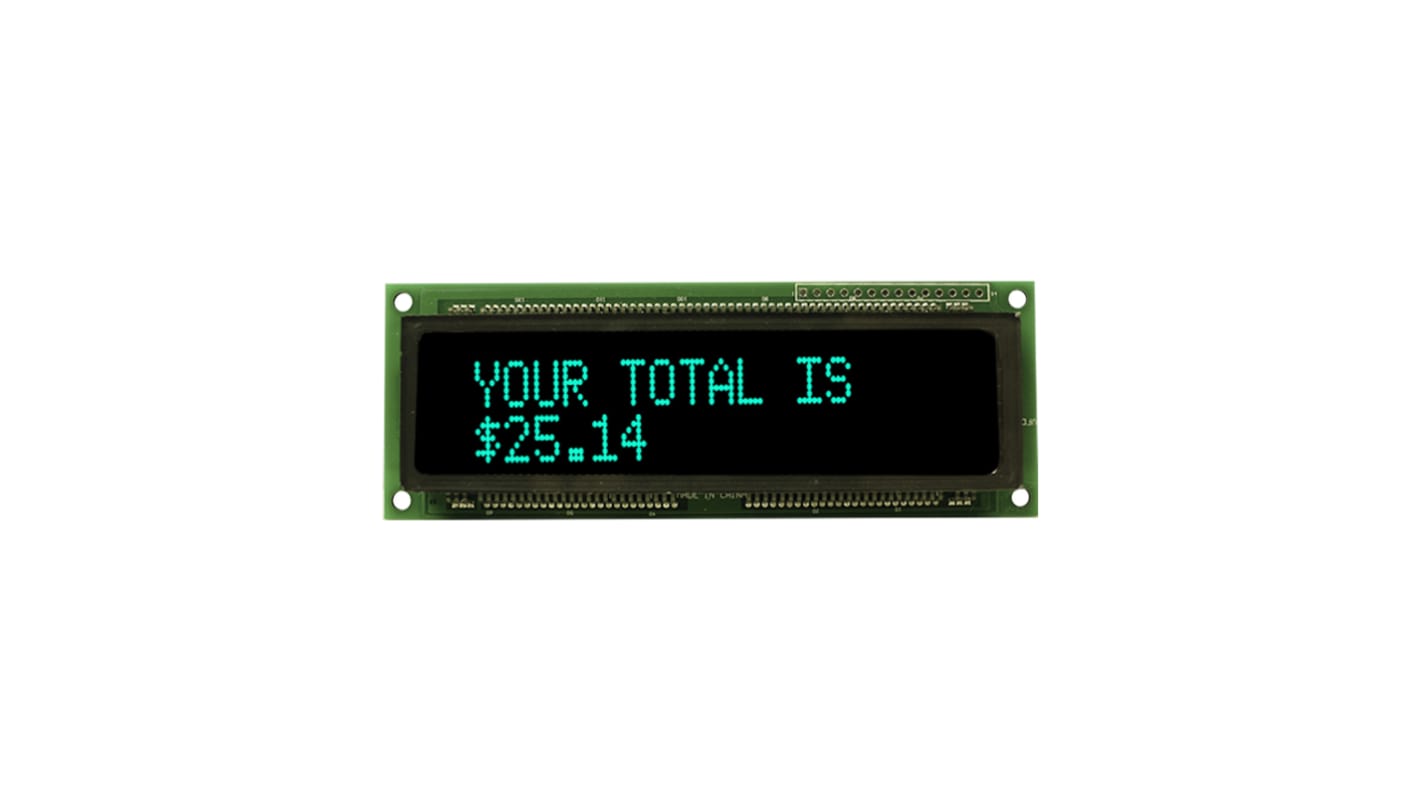 NEWHAVEN DISPLAY INTERNATIONAL M0216MD-162MDBR2-J VFD Display 5 x 7 Dot Matrix 2 Rows x 16 Char. ASCII, Japanese