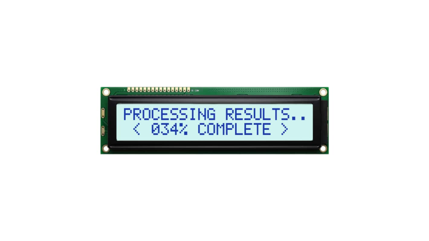 NEWHAVEN DISPLAY INTERNATIONAL NHD-0220WH-MTGH-JT#E Alphanumeric LCD Alphanumeric Display, White on Grey, 2 Rows by 20