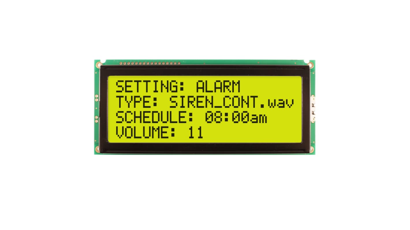 Display alfanumerico LCD NEWHAVEN DISPLAY INTERNATIONAL, Alfanumerico, 4x20 caratteri