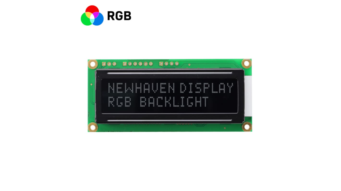NEWHAVEN DISPLAY INTERNATIONAL 段码显示屏, 2行16个字符, 字符高5.2mm