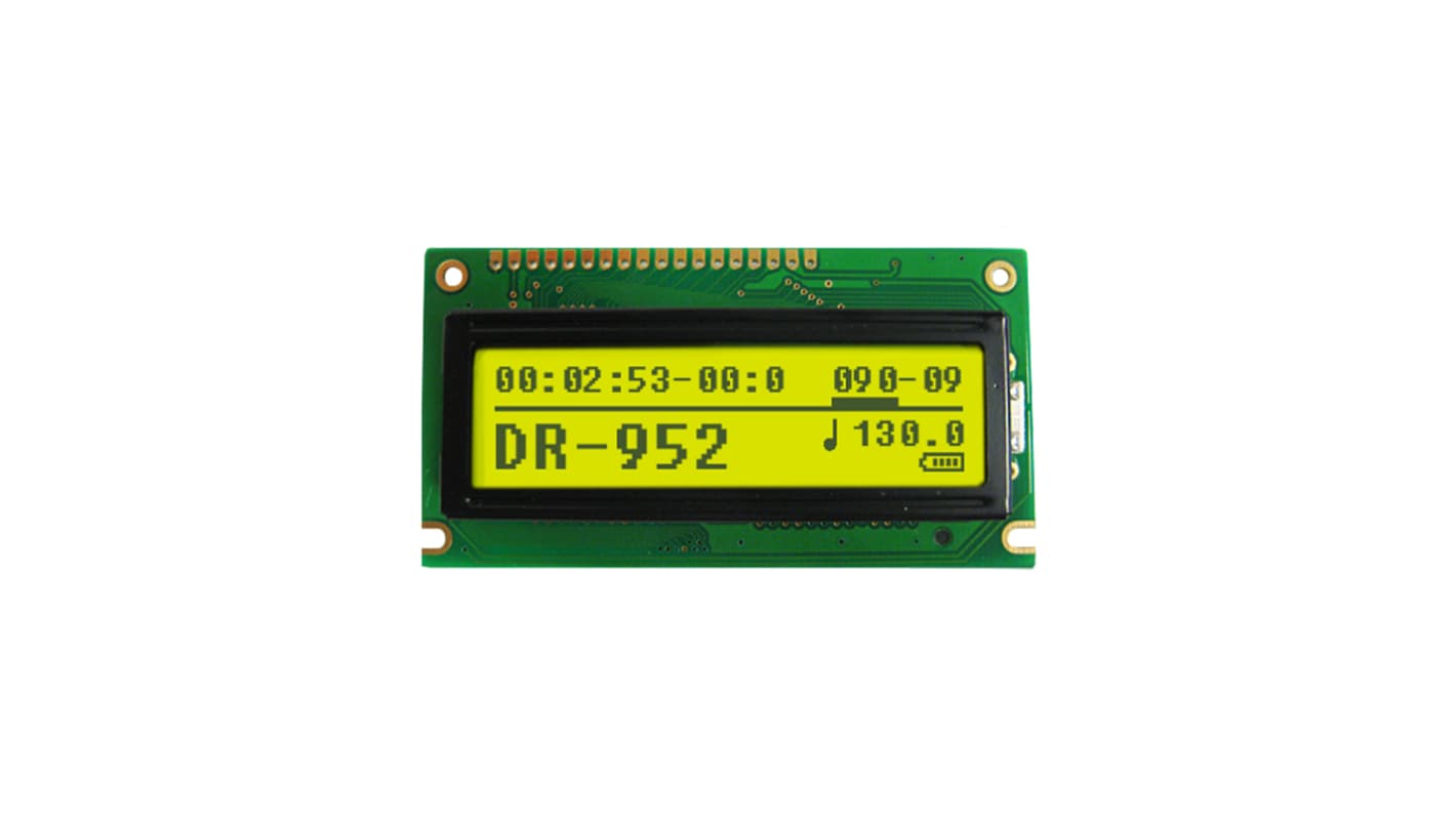 NEWHAVEN DISPLAY INTERNATIONAL NHD-12232AZ-FL-YBW Graphic LCD Graphic Display, Yellow-Green on Yellow/Green,