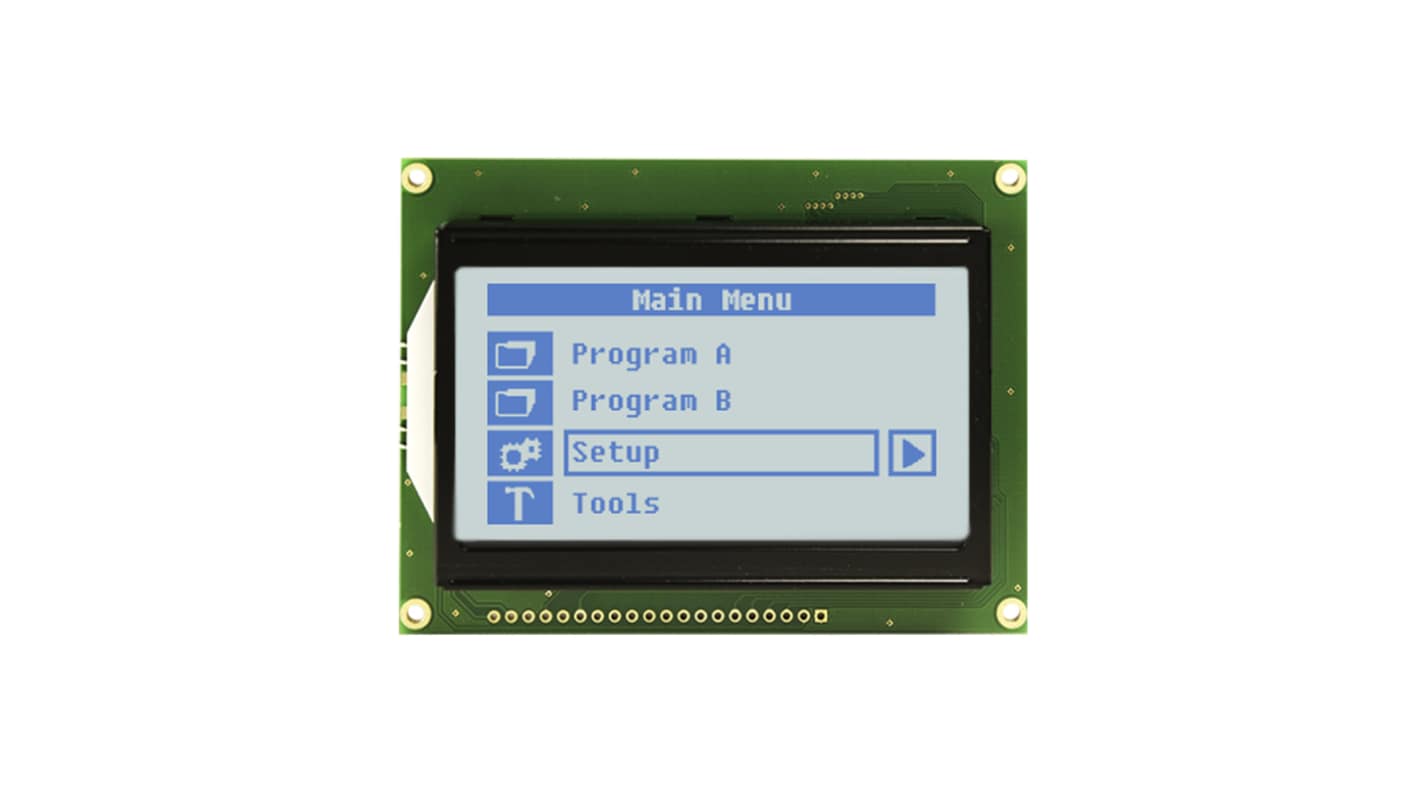 NEWHAVEN DISPLAY INTERNATIONAL NHD-12864AZ-FSW-GBW-VZ Graphic LCD Graphic Display, White on Grey, Transflective