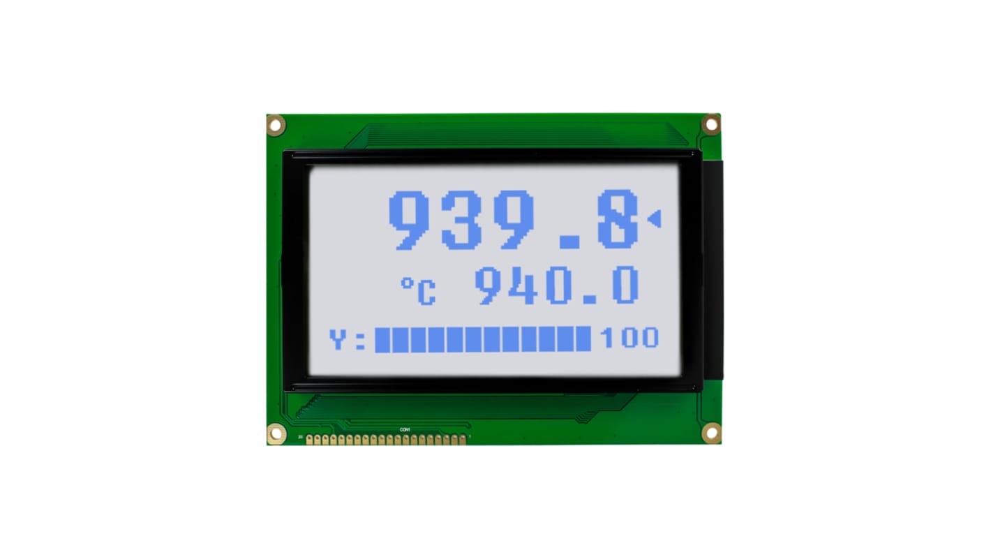 NEWHAVEN DISPLAY INTERNATIONAL NHD-240128WG-BTGH-VZ# Graphic LCD Graphic Display, White on Grey, Transflective