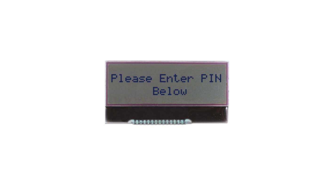NEWHAVEN DISPLAY INTERNATIONAL NHD-C0216AZ-FN-GBW Alphanumeric LCD Alphanumeric Display Grey, 2 Rows by 16 Characters,
