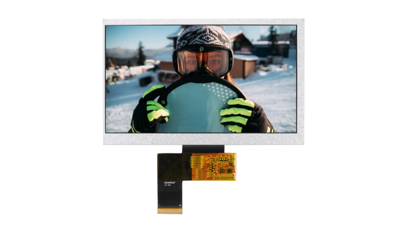 Display LCD TFT NEWHAVEN DISPLAY INTERNATIONAL, 7poll, interfaccia LVDS, 1024 x 600pixels