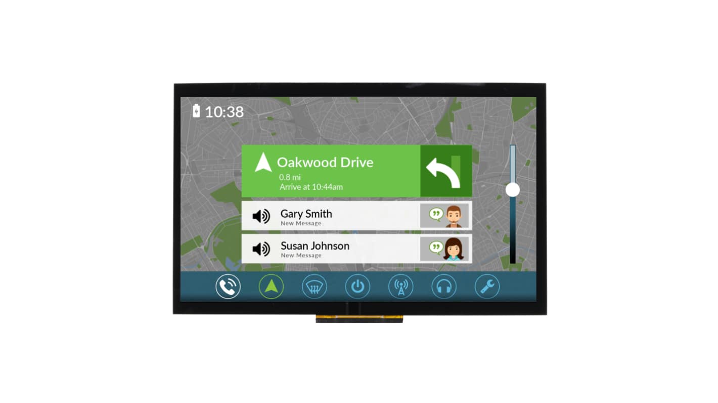 NEWHAVEN DISPLAY INTERNATIONAL NHD-10.1-1024600BF-ASXP-CTP IPS TFT TFT LCD Display / Touch Screen, 10.1in WSVGA, 1024 x