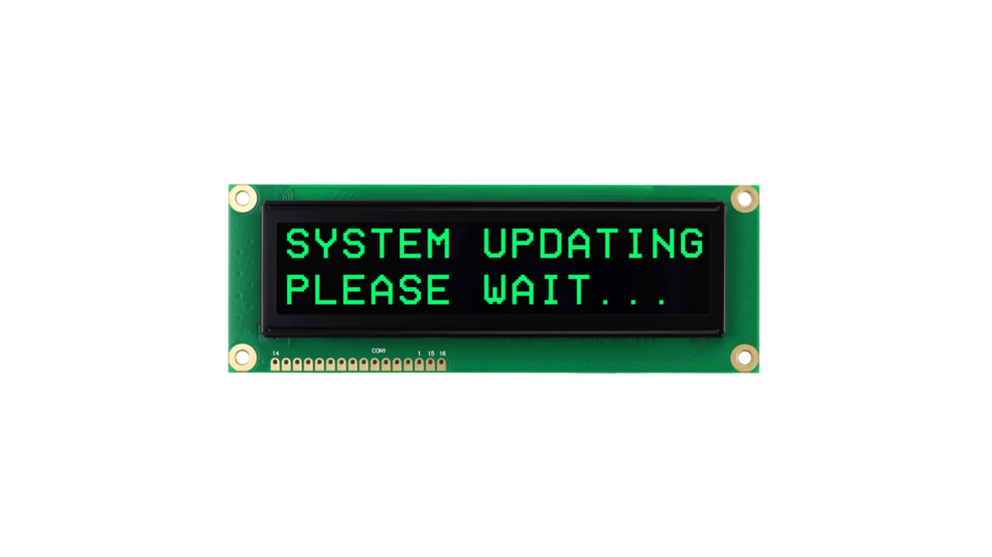 Display monocromatico LCD NEWHAVEN DISPLAY INTERNATIONAL, Alfanumerico, 2x16 caratteri