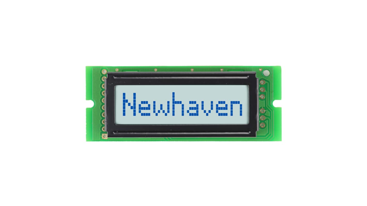 NEWHAVEN DISPLAY INTERNATIONAL 液晶英数字ディスプレイ 半透過型 英数字 灰色, 1列 8文字