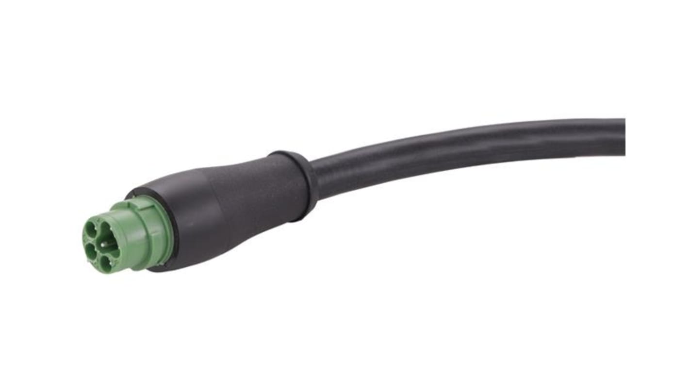 HARTING Straight Male 6 way 6 Pin Circular Plug to Unterminated Cable Assembly, 5m