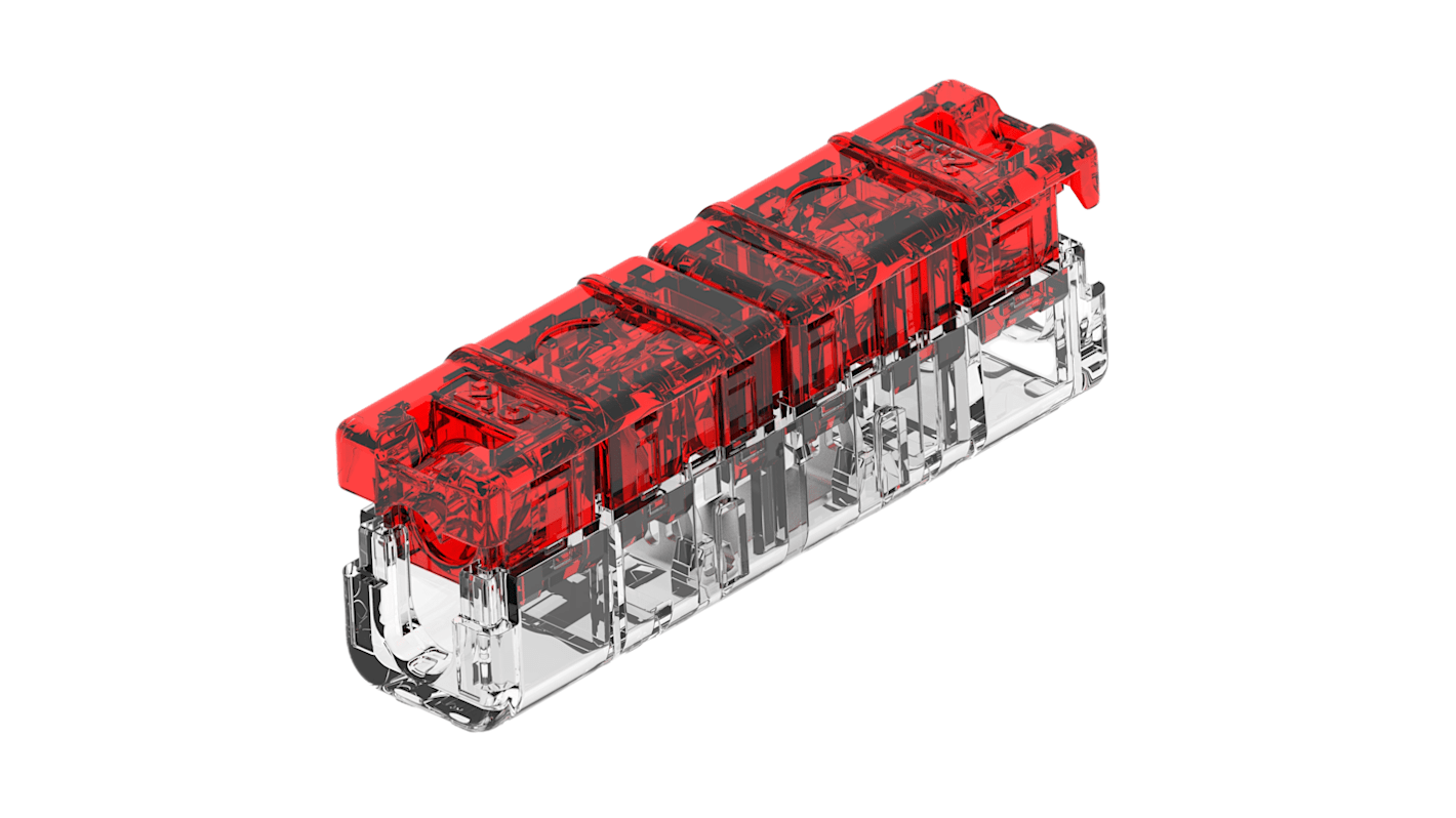 TE Connectivity, 2378100 Wire Splice Wire Splice Connector, Clear, Red, Insulated 14 → 12 AWG