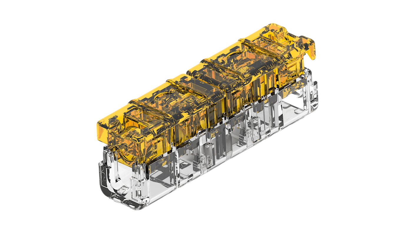 TE Connectivity, 2378100 Wire Splice Wire Splice Connector, Clear, Yellow, Insulated 16 → 14 AWG