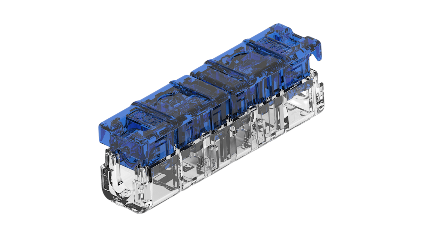 TE Connectivity, 2378100 Wire Splice Wire Splice Connector, Blue/Clear, Insulated 18 → 16 AWG