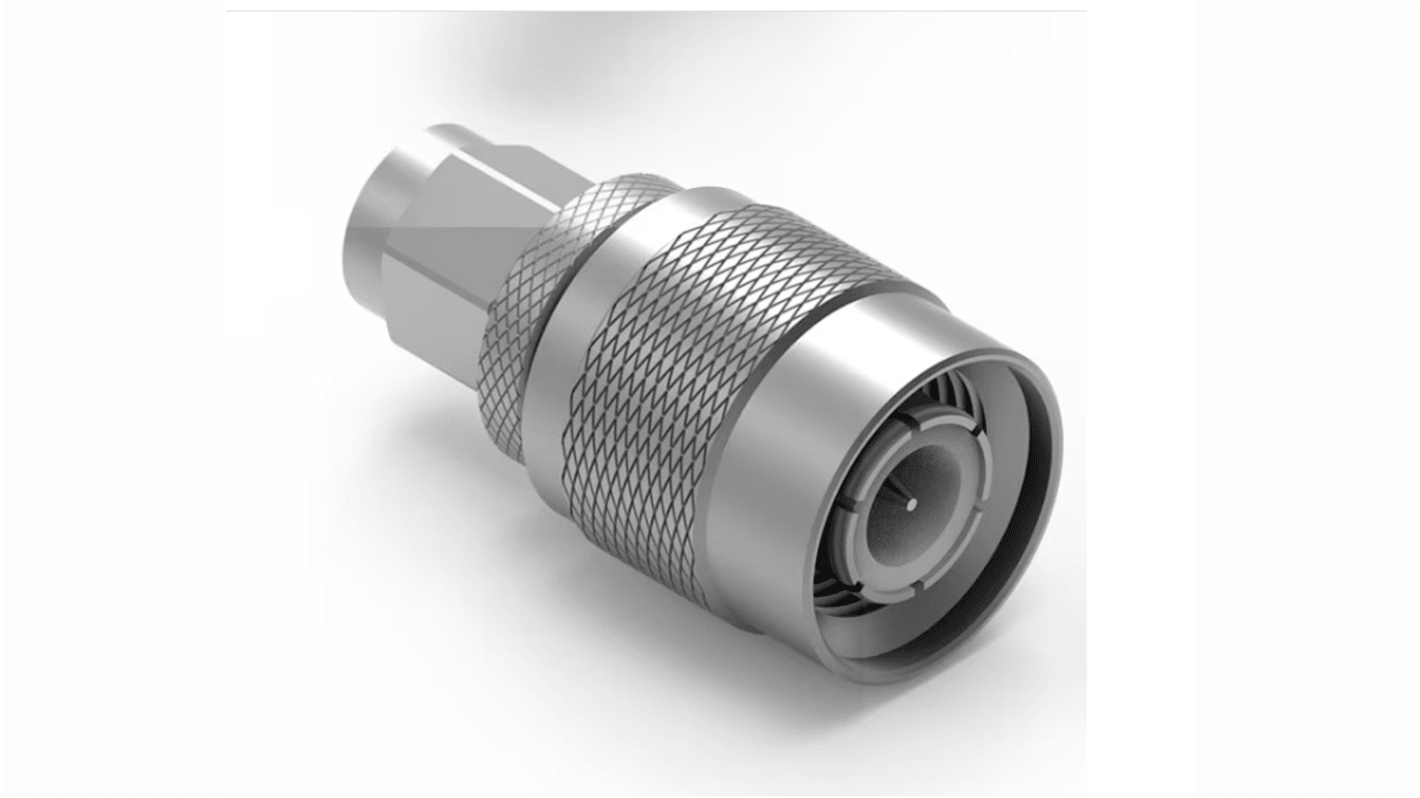 Koaxiális adapter Vízszintes, Dugó → Dugó, 18GHz