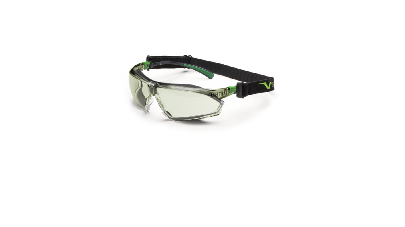 Univet 506U PC IN/OUT Anti-Mist UV Safety Glasses, Grey Polycarbonate Lens