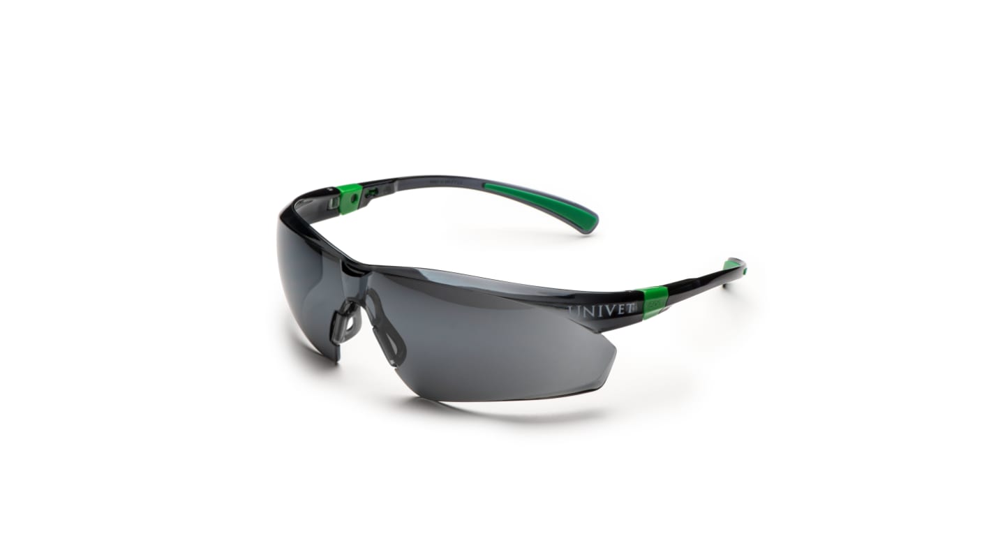 Univet 506U PC UV Safety Glasses, Grey Polycarbonate Lens