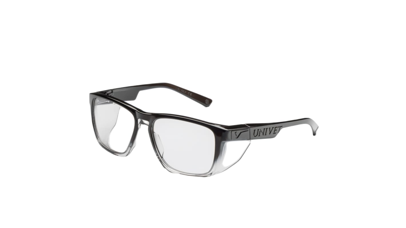 Univet 571 UV Safety Glasses, Clear Polycarbonate Lens