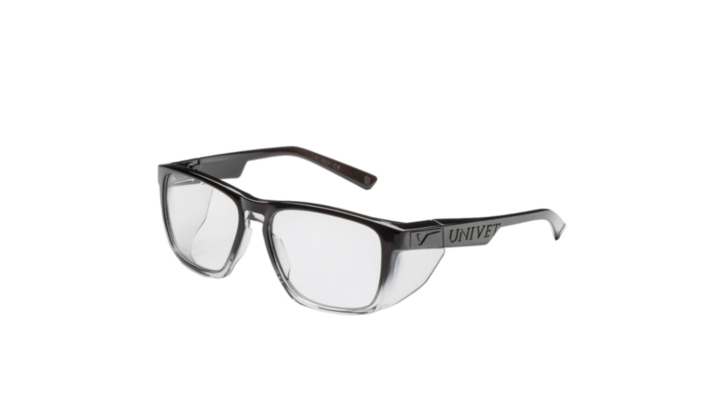Univet 571 Safety Glasses, Clear Polycarbonate Lens