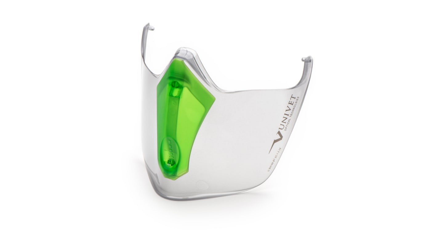 Univet Clear Flip Up Face Shield with Face Guard , Resistant To Impact