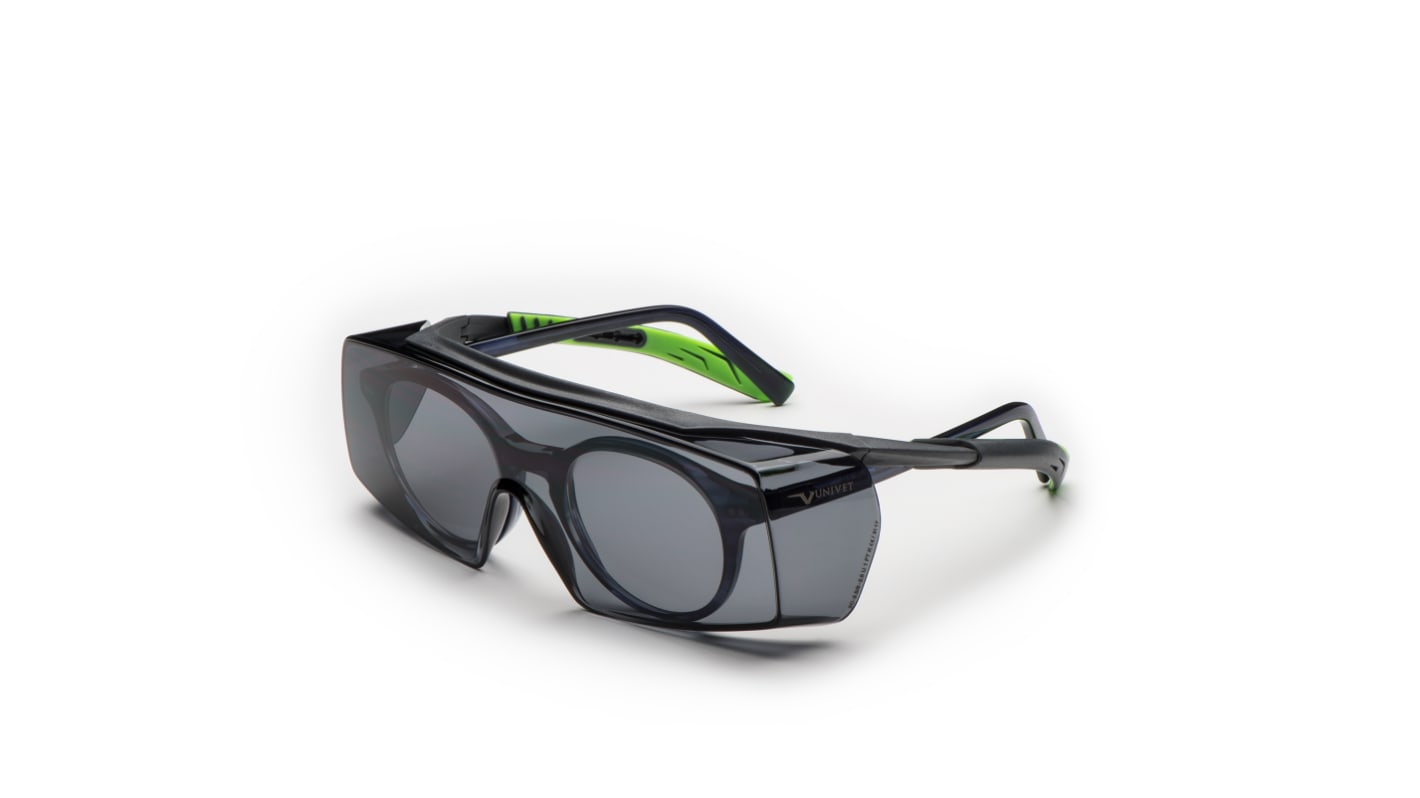 Univet 5X7 UV Safety Glasses, Grey Polycarbonate Lens