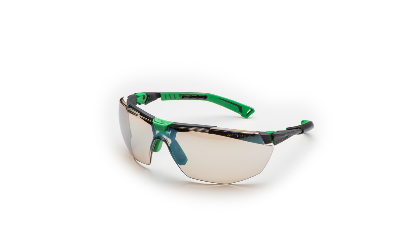Univet 5X1 UV Safety Glasses, Green Polycarbonate Lens