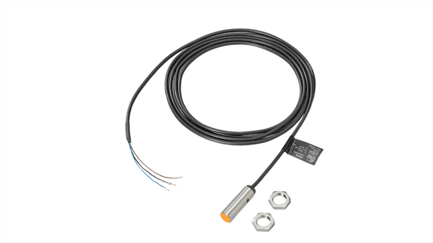 Rs-Online Sensore di prossimità induttivo Cilindro filettato ifm electronic M12 rilevamento 2 mm 10 → 36 V CC