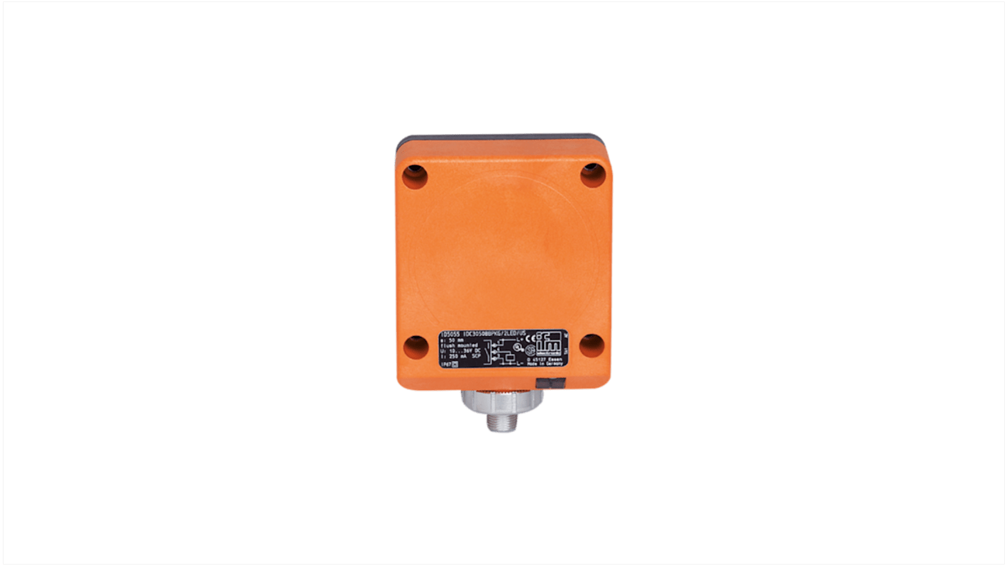 Rs-Online Sensore di prossimità induttivo rettangolare ifm electronic rilevamento 50 mm 20 → 250 V ca/cc