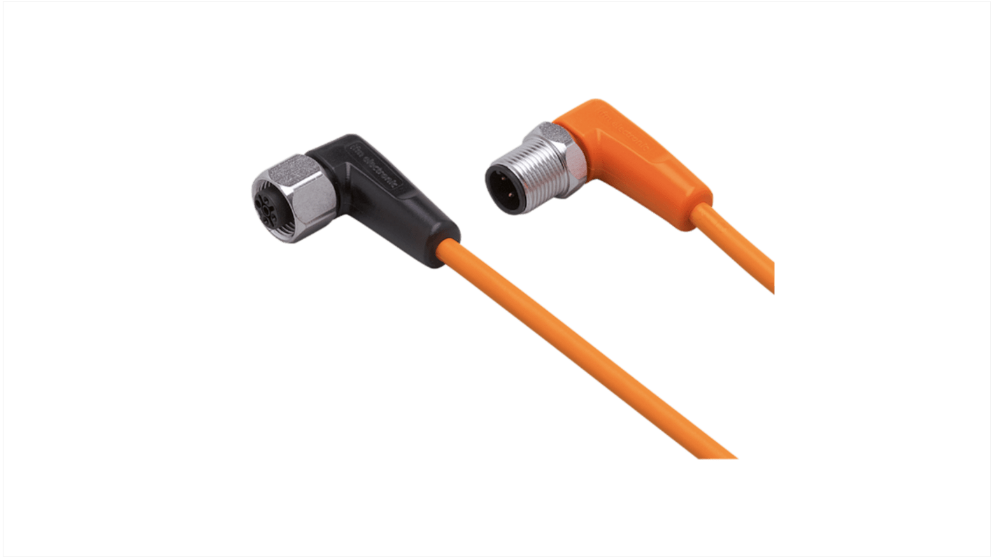 Cable de conexión ifm electronic, con. A M12 Macho, 1 polo, con. B M12 Hembra, 1 polo, long. 300mm
